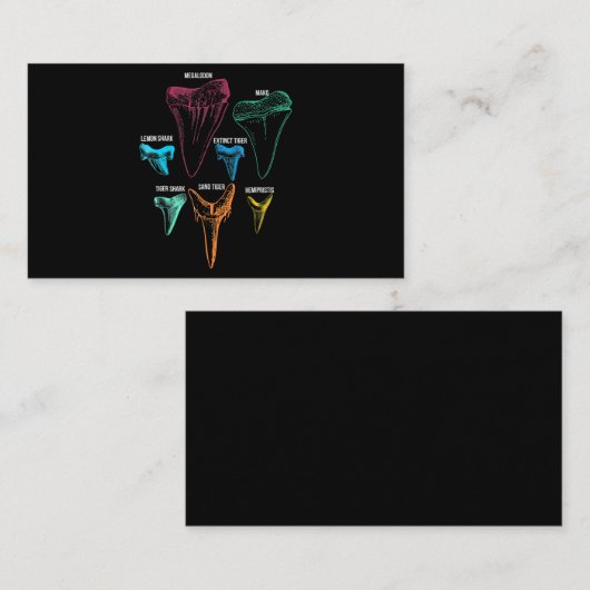 Kennzeichen für die Jagd auf Haifischflossen Visitenkarte (Vorne/Hinten)