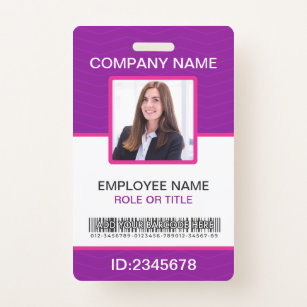 Kennzeichen für Firmenangestellte im Foto Ausweis