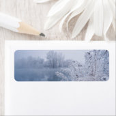 Kennzeichen für herrliche Wintersee-Landschaft (Insitu)