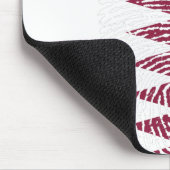 Kennzeichen für Katar-Flaggen Fingerabdruck Land Mousepad (Ecke)