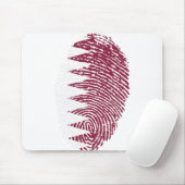 Kennzeichen für Katar-Flaggen Fingerabdruck Land Mousepad (Mit Mouse)