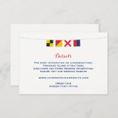 Kennzeichen für LIEBEN Hochzeitdetails Einladung (Vorne/Hinten)