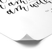 Kennzeichen für personalisierte Hochzeitkalligrafi Poster (Ecke)