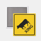 Kennzeichen für Rinderüberquerung Magnet (Vorderseite/Rückseite)