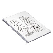 Kennzeichen für Wäscheservice Notizblock (Rechte Seite)