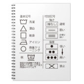 Kennzeichen für Wäscheservice Notizblock (Vorderseite)