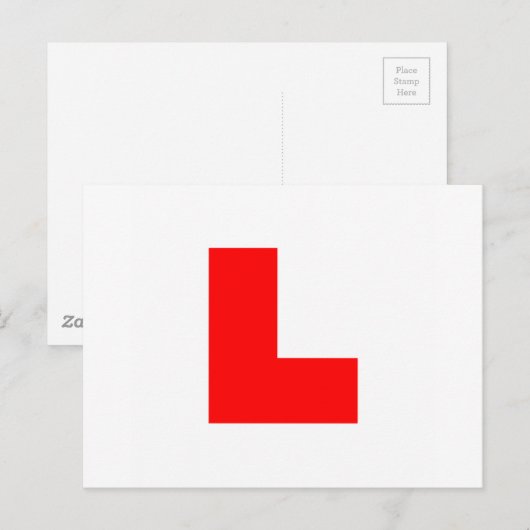 Kennzeichen Postkarte (Vorne/Hinten)