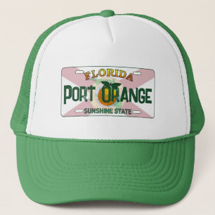 Kennzeichenschild für Port Orange Florida Truckerkappe