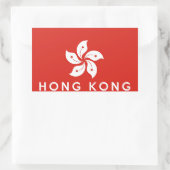 Kennzeichensymbsatz für Hong kong Rechteckiger Aufkleber (Tasche)