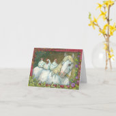 KENNZEICHNEN IN DER STABILEN, PFERDEKARTENDIGKEIT KARTE (Gelbe Blume)