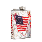 Kennzeichnen Sie Dame 4. patriotischer angesagter Flachmann (Rechts)