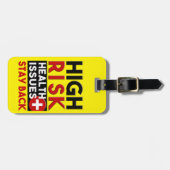 Kennzeichner für Gesundheitsfragen mit hohem Risik Gepäckanhänger (Vorderseite horizontal)