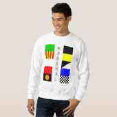 "Kennzeichnet" durch Fahnenträger Sweatshirt (Vorne ganz)