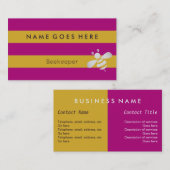 "Kennzeichnet" Imker-Visitenkarten Visitenkarte (Vorne/Hinten)