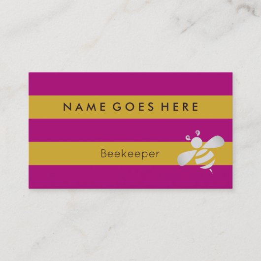 "Kennzeichnet" Imker-Visitenkarten Visitenkarte (Vorderseite)
