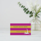 "Kennzeichnet" Pilates Visitenkarten Visitenkarte (Stehend Vorderseite)