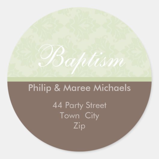 KENNZEICHNUNG DER ADRESSE: oh, so schön 3 Runder Aufkleber (Vorderseite)