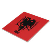 Kennzeichnung der Flagge Albaniens Fliese (Seite)