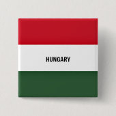 Kennzeichnung der Flagge Ungarns Button (Vorderseite)