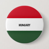 Kennzeichnung der Flagge Ungarns Button (Vorderseite)