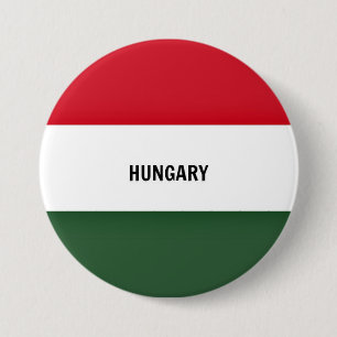 Kennzeichnung der Flagge Ungarns Button