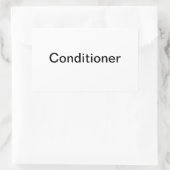 Kennzeichnung der Haarbehandlungsanlage/ Rechteckiger Aufkleber (Tasche)