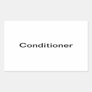 Kennzeichnung der Haarbehandlungsanlage/ Rechteckiger Aufkleber