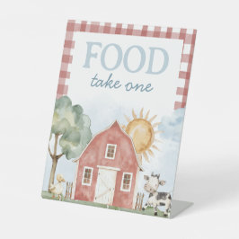 Kennzeichnung der landwirtschaftlichen Lebensmitte Sockelschild