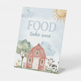 Kennzeichnung der landwirtschaftlichen Lebensmitte Sockelschild