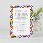 Kennzeichnung der Nautischen Signalflagge Einladung (Stehend Vorderseite)