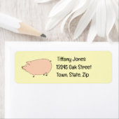 Kennzeichnung der niedlichen Schweineadresse (Insitu)