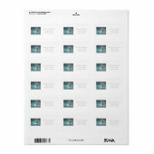 KENNZEICHNUNG DER RÜCKKEHR: "BAUM AUF EINER INSEL" ADRESSAUFKLEBER (Vorne)