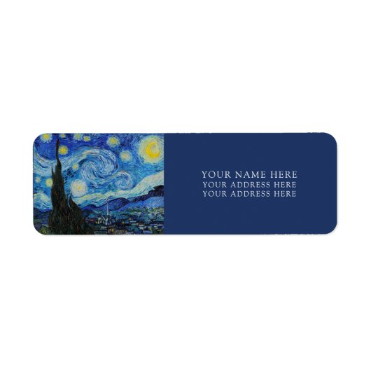 KENNZEICHNUNG DER RÜCKKEHR : VAN GOGH : "STARRY NI (Vorne)