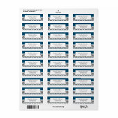 Kennzeichnung der Rücksendeadresse Damask in einer (Vorne)