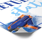 Kennzeichnung der Tankstelle | Dart Gun Party Poster (Ecke)