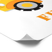 Kennzeichnung der Tankstelle für Party-Dump-Truck Poster (Ecke)