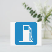 Kennzeichnung der Tankstelle Postkarte (Stehend Vorderseite)