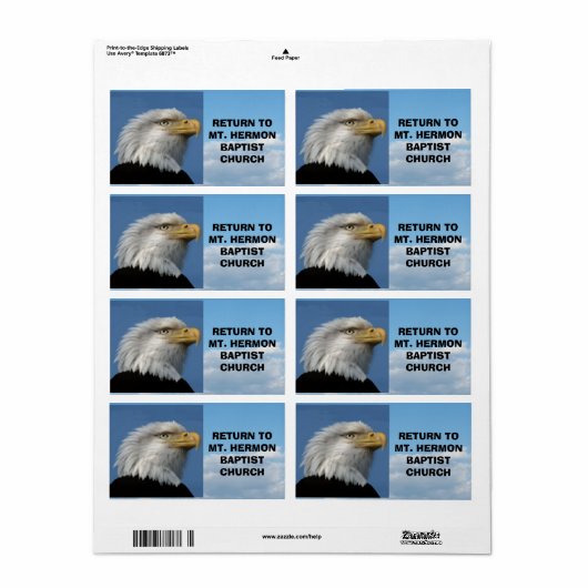 KENNZEICHNUNG DER VERSANDADRESSE (Vorne)