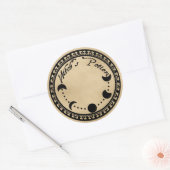 KENNZEICHNUNG DER WITCH-STELLEN RUNDER AUFKLEBER (Umschlag)