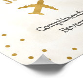 Kennzeichnung des Brautparty der Tankstelle Poster (Ecke)