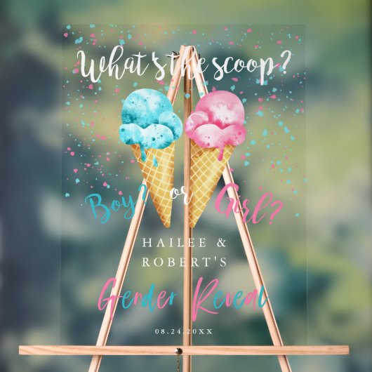 Kennzeichnung des Eis-Geschlechts Acrylschild (Neutral)