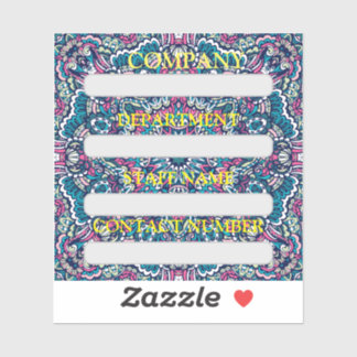 KENNZEICHNUNG DES PERSONALS FÜR DAS UNTERNEHMEN AUFKLEBER