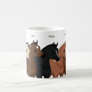 Kennzeichnung des Pferdes auf Niedlichen Fohlen Re Kaffeetasse