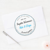 Kennzeichnung des Vintagen Lebensmitteletiketts Runder Aufkleber (Umschlag)