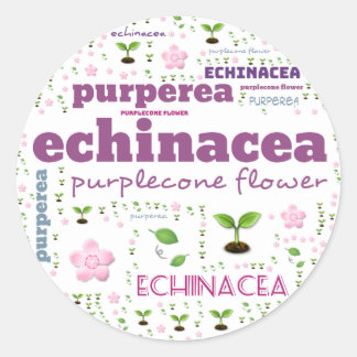 KENNZEICHNUNG DES WORTES - HERBS/GEMÜSE - PURPLECO RUNDER AUFKLEBER