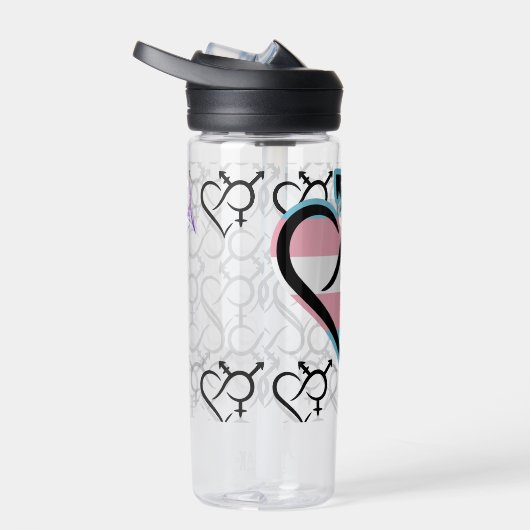 Kennzeichnung für Inklusivität und Liebe Symbol TG Trinkflasche (Rechts)