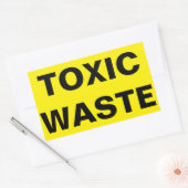 Kennzeichnung giftiger Abfälle Rechteckiger Aufkleber (Umschlag)