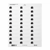 Kennzeichnungen für die schwarze Chat-Adresse (Vorne)