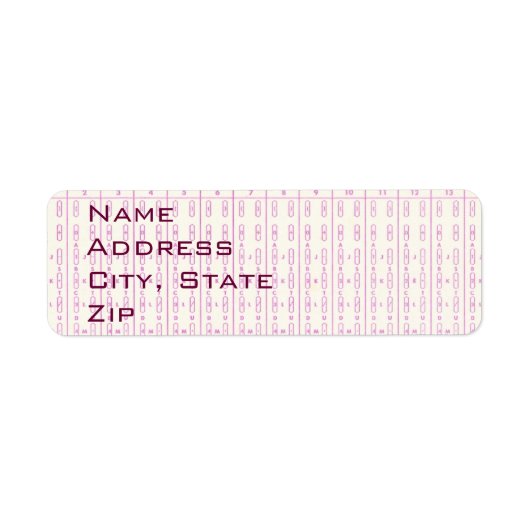 Kennzeichnungen für die Sense-Kartenadresse des Co (Vorne)