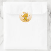Keno Chick #10 Runder Aufkleber (Tasche)
